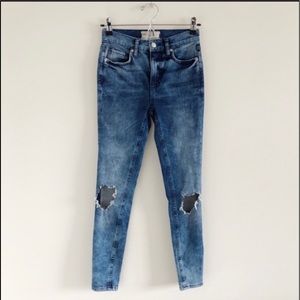 Free People Busted Knee Skinny Jean